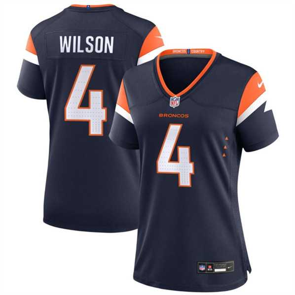 Women's Denver Broncos #4 Zach Wilson Navy 2024 Stitched Jersey Dzhi,We sell and wholesale Women's Denver Broncos #4 Zach Wilson Navy 2024 Stitched Jersey Dzhi on line form chian!